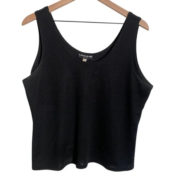 Criscione Tops - Criscione New York Black Knit Tank Top L